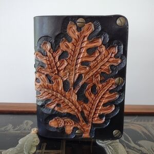 Hand Tooled Leather Passport Wallet
